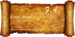 Fass Alex névjegykártya